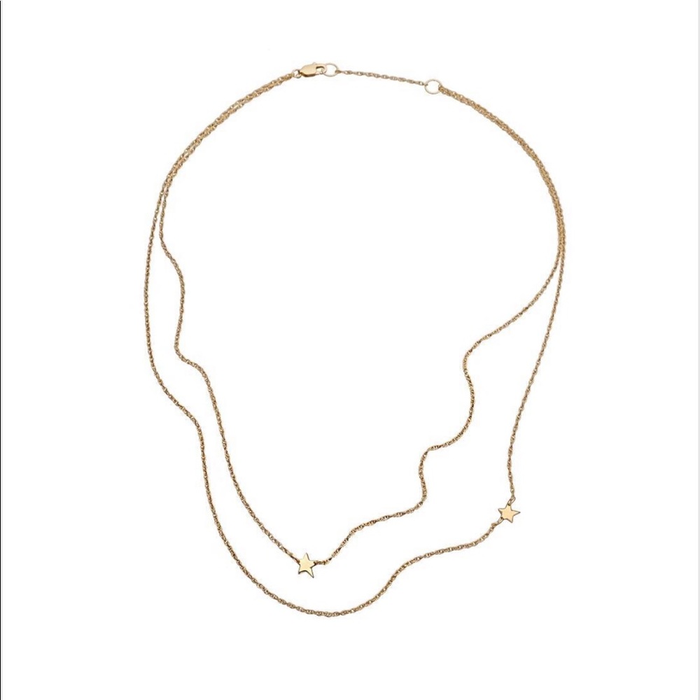 Jennifer Zeuner double star necklace
